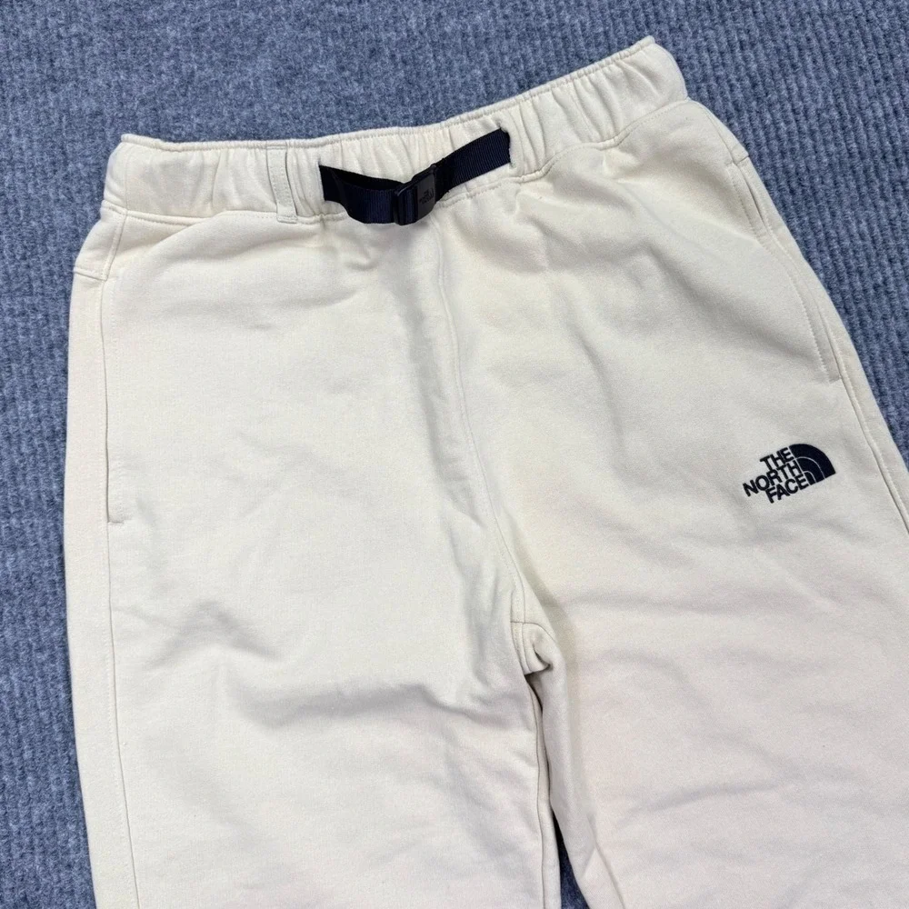 The North Face Men's AXYS Sweatpants Gravel Beige Small Belted Ankle Drawstrings
